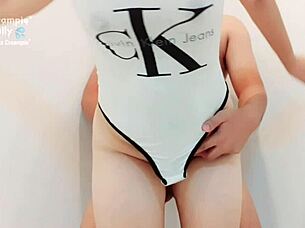 i saw this pretty asian girl getting fucked standing up, clothes ripped, wet pussy