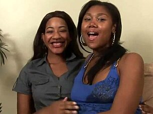 Black Girls Strapon Fucking For Intense Lesbian Cum!