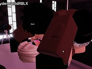 pounding the blonde bimbo with monster cock