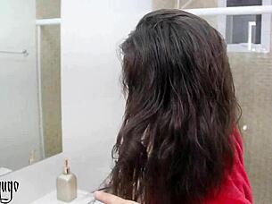 Feeling passion sliding big cock into tight pussy