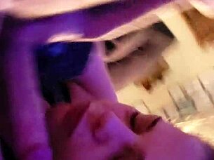 slut gf sucking my dick at home