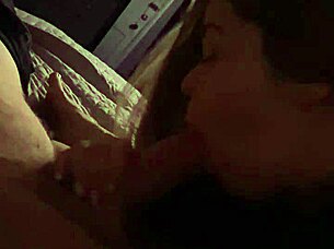my wife gives an intense blowjob with gagging, deepthroat, and choking