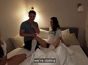 Teachers Huge Cock Tastes Even Better After My Slutty Friends Pussy