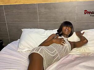 delicate teen 18+ takes on a big black cock in this scene.