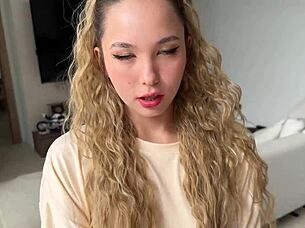 Does Her Small Mouth Swallow Your Cock?