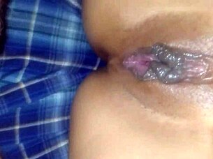 She comes home late from school, so I punish her hard