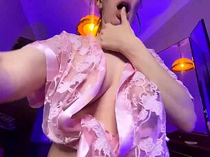 hairypussyangel teases tits then masturbates wet hairy pussy