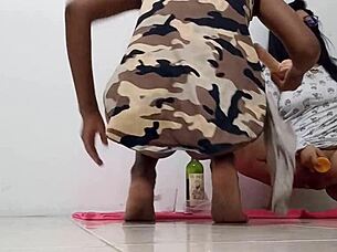 We Love Spreading Our Vaginas With Delicious Dildos We Are Horny Masked Sluts