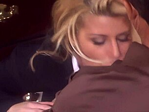 Summer Storm, sexy blonde milf, engages in intimate bed scene