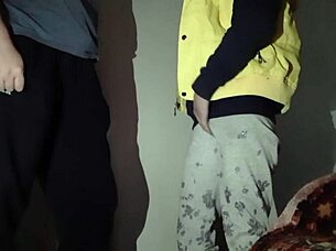 Stepmom watches me masturbate before sex