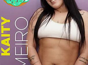 Kaity, this is my first anal experience backstage with a big cock blowjob.