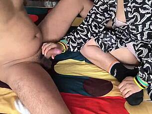 Desi Puja Bhabhi enjoys fucking in the river during an interview.