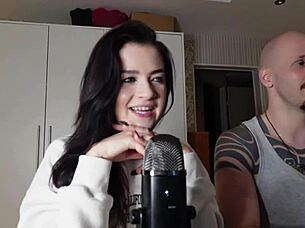 Petite Brunette Mistress Teases with Answers.