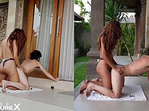 a day in paradise with facesitting orgasm for breakfast and prostate massage for dinner