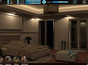 i climb high-rise in this cute outfit, feeling curvy and fat in 3d animation