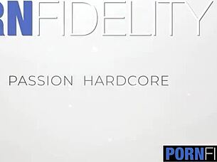 Sexy Julia Maze in lingerie gives hardcore blowjob and gets dicked hard