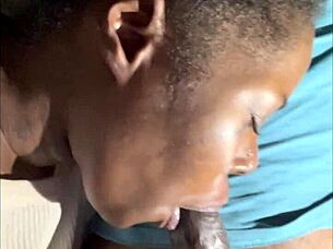 Hey, neighbors, girl next door gives deepthroat on bed