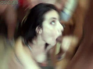 Cleaning Lady Gets Rough Anal Gangbang!