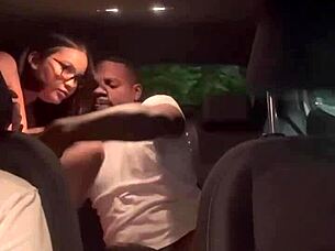 Asian wife fucks app driver bareback in front of cuckold husband