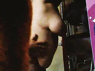 Bound bbw wife in front of window