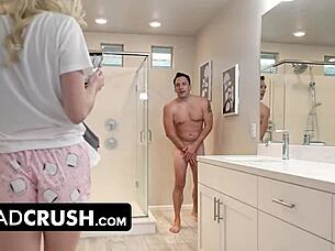 Young Blonde Teen Titty Fucks Stepfather's Big Cock In Full Movie