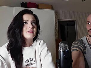 Petite Brunette Mistress Teases with Answers.