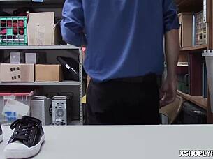 Gracie May Green Is Fucking In Reverse Cowgirl On Big Cock At The Shop.