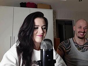 Petite Brunette Mistress Teases with Answers.