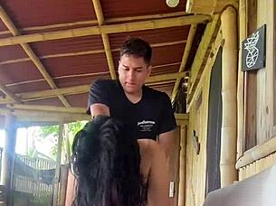 She shows her sexy bikini then gets fucked