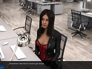 i climb high-rise in this cute outfit, feeling curvy and fat in 3d animation