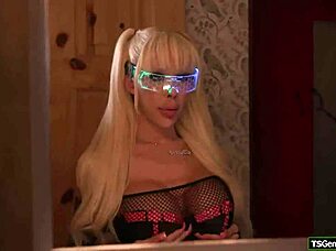 Tgirl Gracie Jane And Trans Brittney Kade Get Double Anal Penetration From Guys