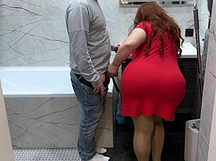 Stepmom's Big Ass Gets Touched By Stepson