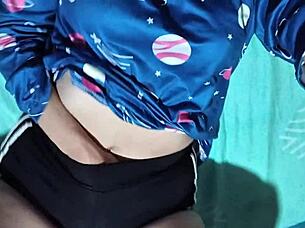 husband and wife having hot sex in hotel room, with big tits and ass worship 😈