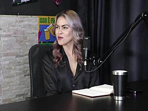 Naomi Campos Dominates in Sheer Red Lingerie