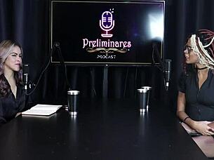 Naomi Campos Dominates in Sheer Red Lingerie