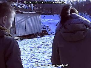 real facial for sexy snowboard babe scene 2