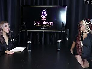 Naomi Campos Dominates in Sheer Red Lingerie