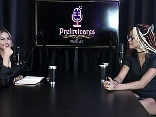 Naomi Campos Dominates in Sheer Red Lingerie