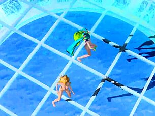 Hatsune Miku and Rin in Nude Mod