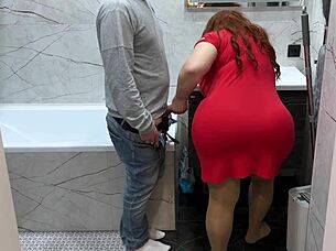 Stepmom's Big Ass Gets Touched By Stepson