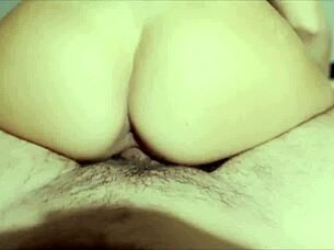 I Rub My Shaved Pussy On His Cock And Then Ride Him