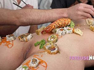 Freeuse Asian Chef Serves Herself As Dessert - Emerald Loves Suki Sin Freeusemum!