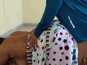 Young desi sali fucks jija in kitchen at home