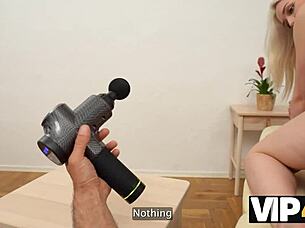 Small tits blonde gets POV doggystyle in shaved pussy 😊