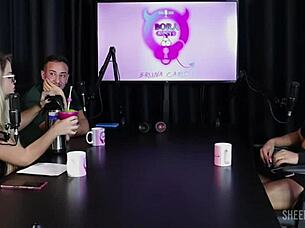 Beautiful tattooed black woman in casting