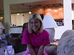 Blonde Lilith Grace rides Seth Brogan's cock.