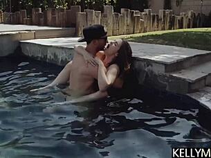 Devon green buries dick deep in submissive milf's pussy at outdoor party