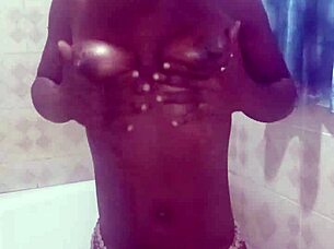 Crazybitch enjoys herself with dildos before taking big dicks in the shower