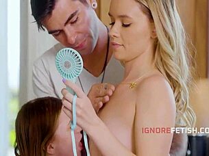 Dude Convinces Step Sisters That Freeuse Sex Can Beat The Heat