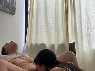 Lesbian Sex Surprise On Neighbor's Phone!